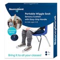 Bouncybands Portable Wiggle Seat Sensory Cushion, Blue WSHABU